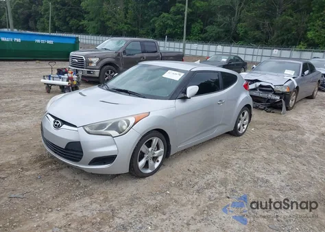 2012 Hyundai Veloster Base W/Black из США, поврежденный, VIN KMHTC6AD5CU036042
